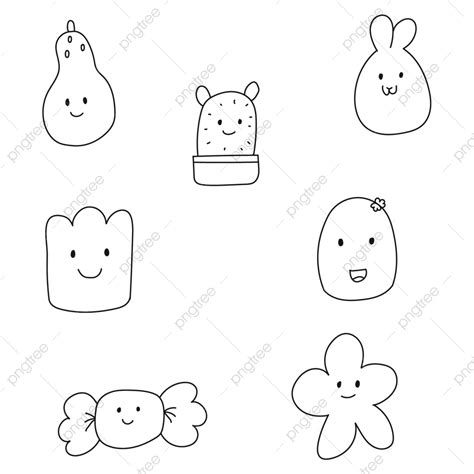 Cute Doodle Hand Draw Face Expressions Set Vector, Face Drawing, Face Expressions Drawing, Face ...