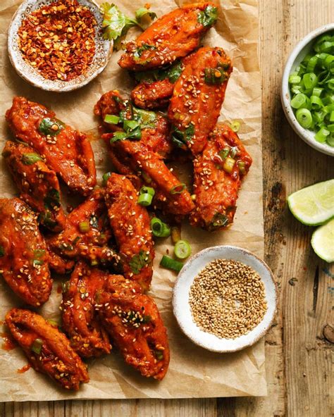 Crispy Chicken Sambal Party Wings | Lindsey Eats