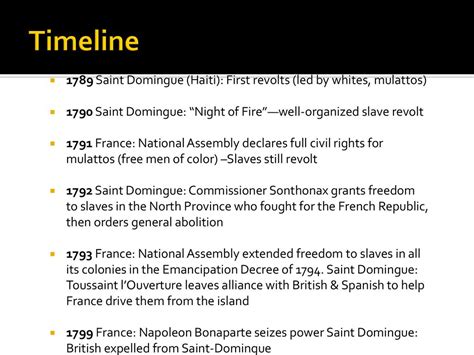 The Haitian Revolution (1791 – 1804) - ppt download