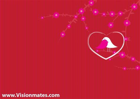 Valentine Bird Card Free Vector Download | FreeImages