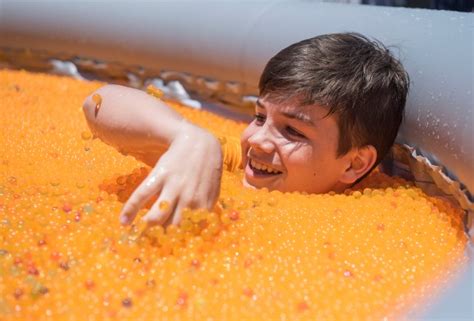 Kids and Orbeez bouncy balls make for a big splash in Costa Mesa ...