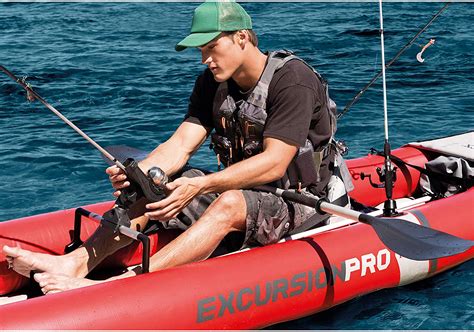 Intex Excursion Pro Kayak Professional Series - Inflatable Fishing Kayak - Snowball Expeditions