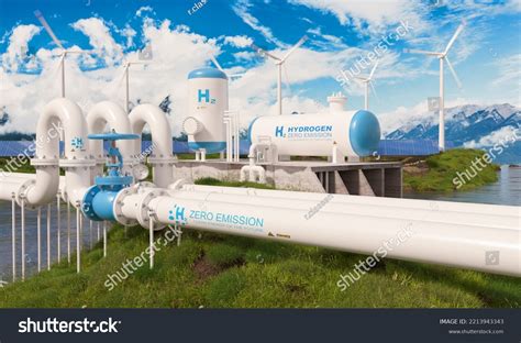 Modern Hydrogen Energy Storage System Accompaind Stock Photo 2213943343 ...