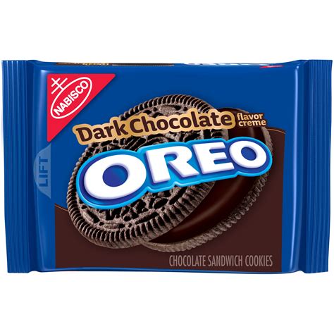 OREO Chocolate Sandwich Cookies, Dark Chocolate Flavored Creme, 1 Resealable 12.2 oz Pack ...