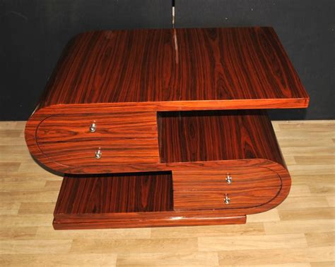 - Funky art deco style coffee table in rosewood - Cool S shape design… | Art deco coffee table ...
