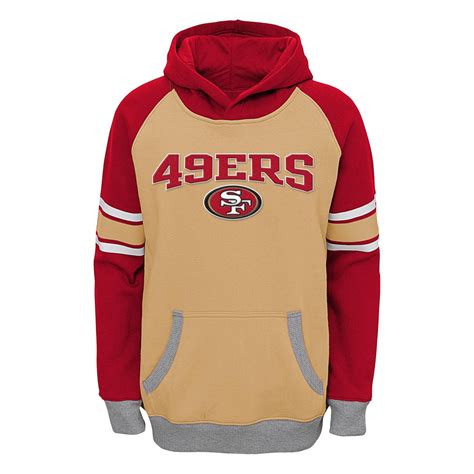 San Francisco 49ers Youth Gold/Scarlet Fan Gear Robust Pullover Hoodie