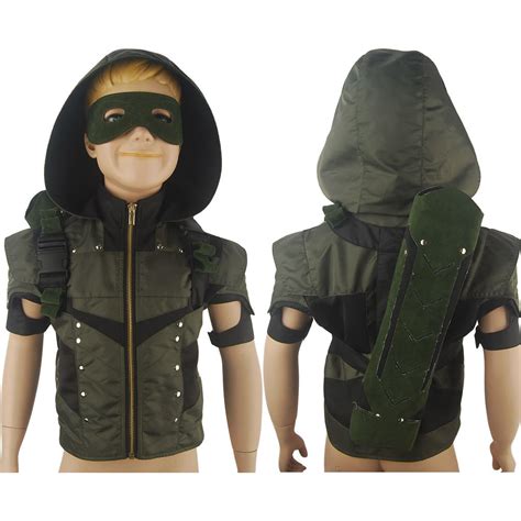 Kids Boys Green Arrow Season 4 Oliver Queen Coat Jacket Hoodie Halloween Cosplay Costume | Arrow ...