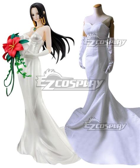 One Piece Boa Hancock Wedding Dress Cosplay Costume One Piece Boa Hancock Wedding Dress Cosplay ...