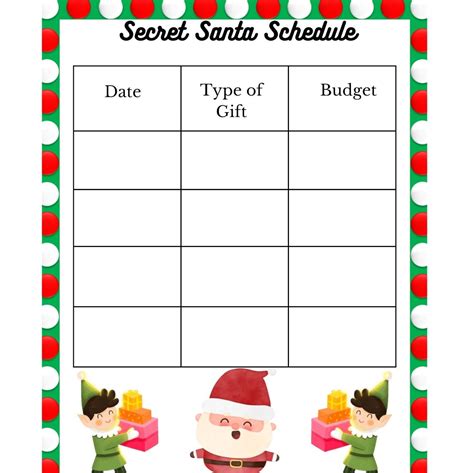 The Complete Secret Santa Organizer Printable Instant - Etsy