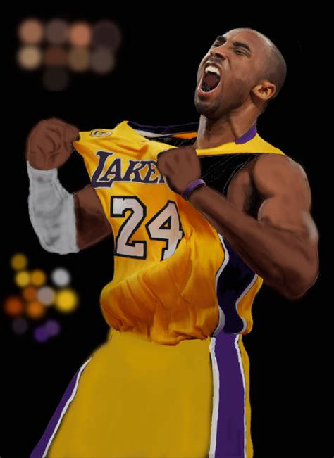 Kobe Bryant - Digital Painting on Behance