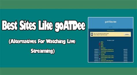 12 Best Alternatives Sites Like goATDee 2024 For Free Sports Streaming