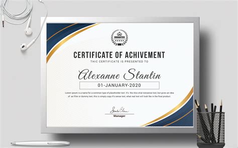 Award Certificate Template Powerpoint – CC Alcala Norte