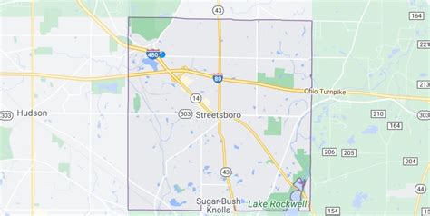 google-map-of-Streetsboro - Streetsboro, OH