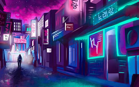 Night in Neon City, HD wallpaper | Peakpx