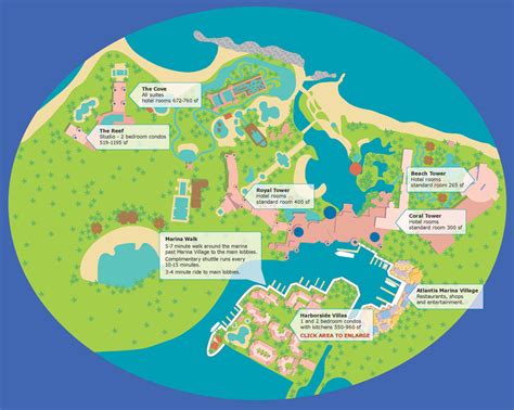 Resort Map & Activities | Harborside at Atlantis | Family Fun Atlantis