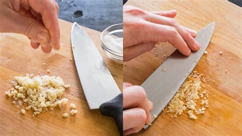 The Easiest Way To Mince Garlic Using Just A Knife | Lifehacker Australia