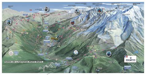 Summer Map Chamonix Valley - insted