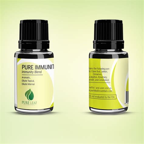 Design Essential Oil Bottle Labels for Pure Leaf Essentials | Product ...