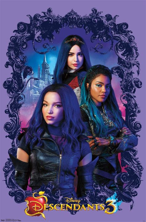 Buy Trends International Disney Descendants 3-Group Wall , 14.725 in x 22.375 in, Premium ...