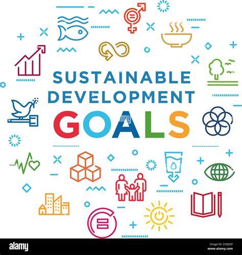 Sustainable goals icons hi-res stock photography and images - Alamy