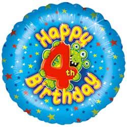 Balloons - Helium Foil Birthday Balloons 1-10 Years Old