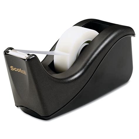 Scotch Value Desktop Tape Dispenser, 1" Core, Black or Silver - Walmart.com