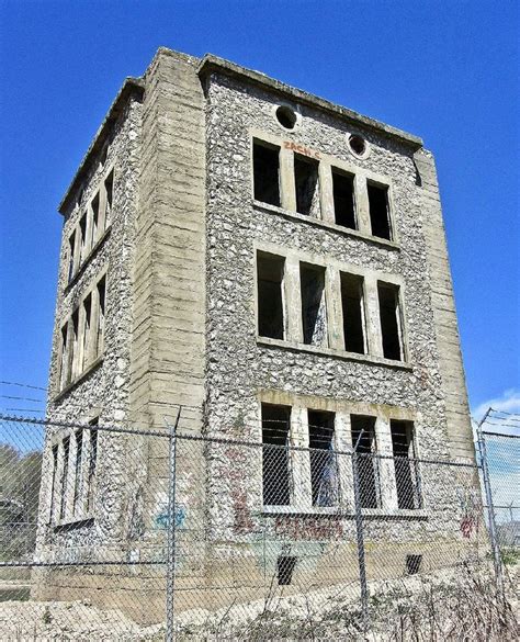 Remains of sunken resort Monte Ne an Arkansas curiosity