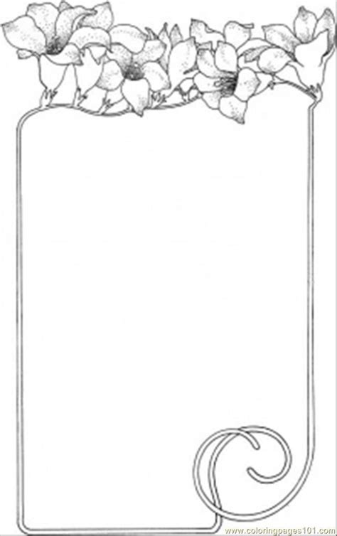 decorative flower borders | Coloring pages, Free printable coloring ...