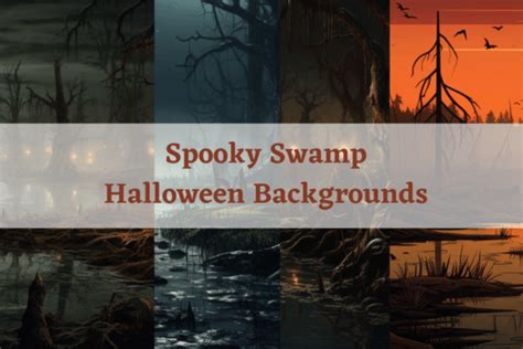 Spooky Swamp Halloween Backgrounds Pack Graphic by Matthew Gallo · Creative Fabrica