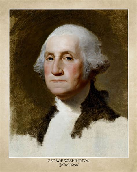 George Washington Portrait by Gilbert Stuart 18x24 Print on Premium ...