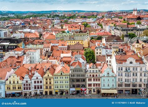 Buildings at Republic Square. Pilsen Plzen, Czech Republic Stock Image - Image of destination ...