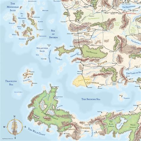 Unveiling The Enchanting World Of Faerûn: An Interactive Map For D&D Adventures - Map Creating ...