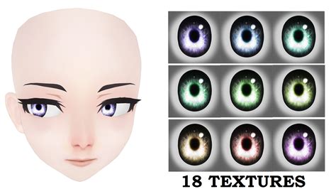 Vroid Anime Eyes ~ Mini Eye Texture Pack free Download By Jerememez On Deviantart | Foodrisod