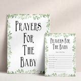 Prayers For The Baby Keepsake - Greenry Printable Baby Shower Games – OhHappyPrintables