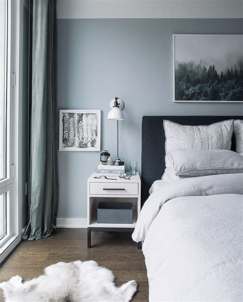 Bedroom Makeover: The Reveal - Bright Bazaar by Will Taylor | Light blue bedroom, Grey bedroom ...