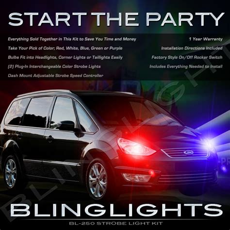 Ford Galaxy Strobe Police Light Kit for Headlamps Headlights Head Lamps ...