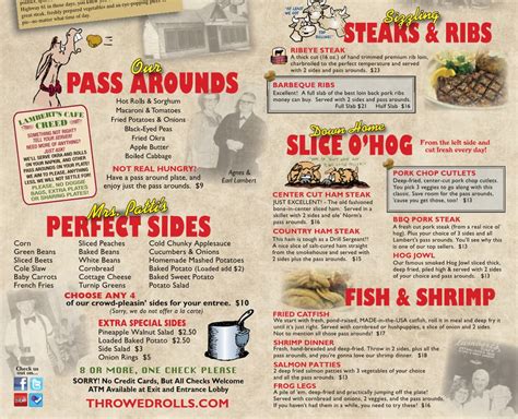 Lambert's Cafe III Menu, Menu for Lambert's Cafe III, Foley, Mobile Bay ...