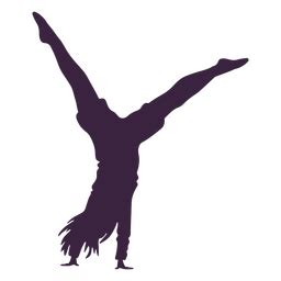 Cartwheel Gymanstics Silhouette PNG & SVG Design For T-Shirts