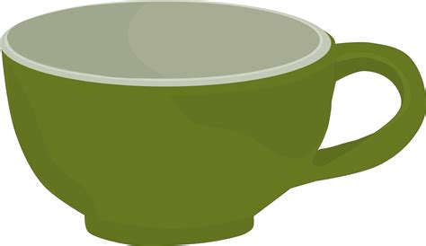 Green coffee cup. PNG illustration. 26515613 PNG