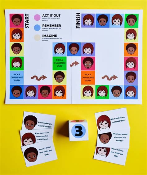 Emotions Printable Board Game | Adventure in a Box | Printable board ...