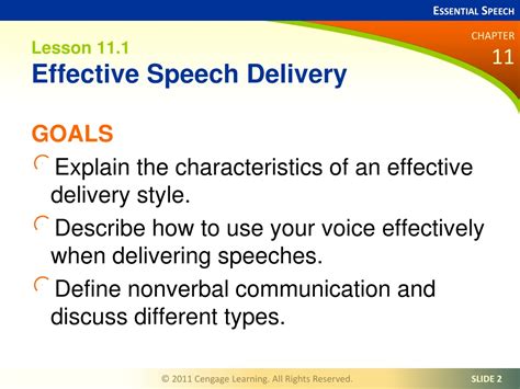 PPT - CHAPTER 11 Speech Delivery PowerPoint Presentation, free download ...