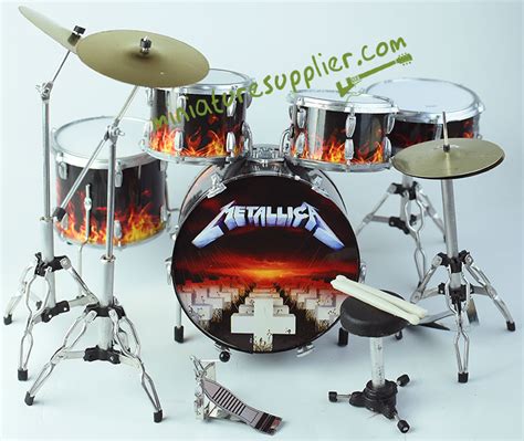 Miniature drum set Metallica Master of Puppets | wholesale miniature ...