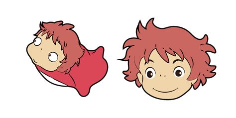 Ponyo Human and Ponyo Fish cursor – Custom Cursor