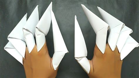 Top 7 Origami Claws How To Make A Paper Claws Halloween Diy Easy Origami Art Paper Crafts ...