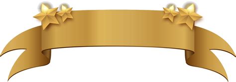 Download Golden Clipart Title Banner - Gold Banner Ribbon Png PNG Image with No Background ...