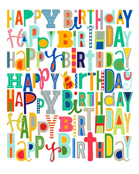 Happy Birthday Images Free Printable