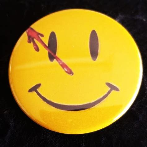 Watchmen smiley face Comedian's badge Pins 1.75" inch pinback button ...