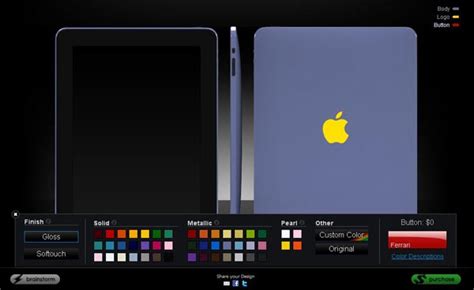 Through ColorWare custom iPad color | Gadgetsin