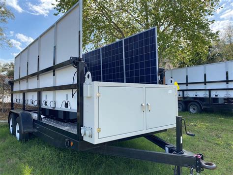 2016 (UNUSED) MOBILE SOLAR POWER GENERATOR TRAILER, DUAL 5,200 LB AXLES ...