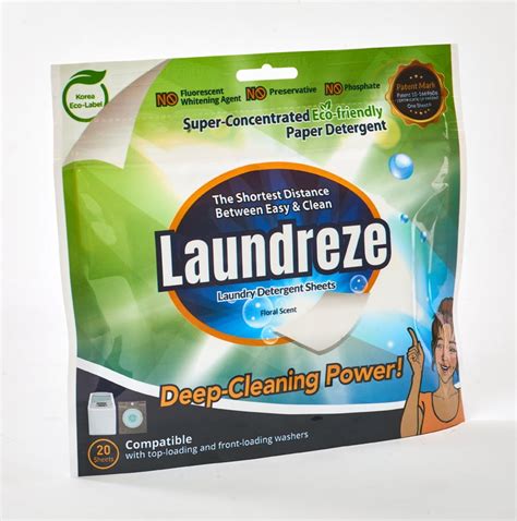 Laundreze Eco-friendly Laundry Detergent Sheets (20 Sheets) - Walmart.com